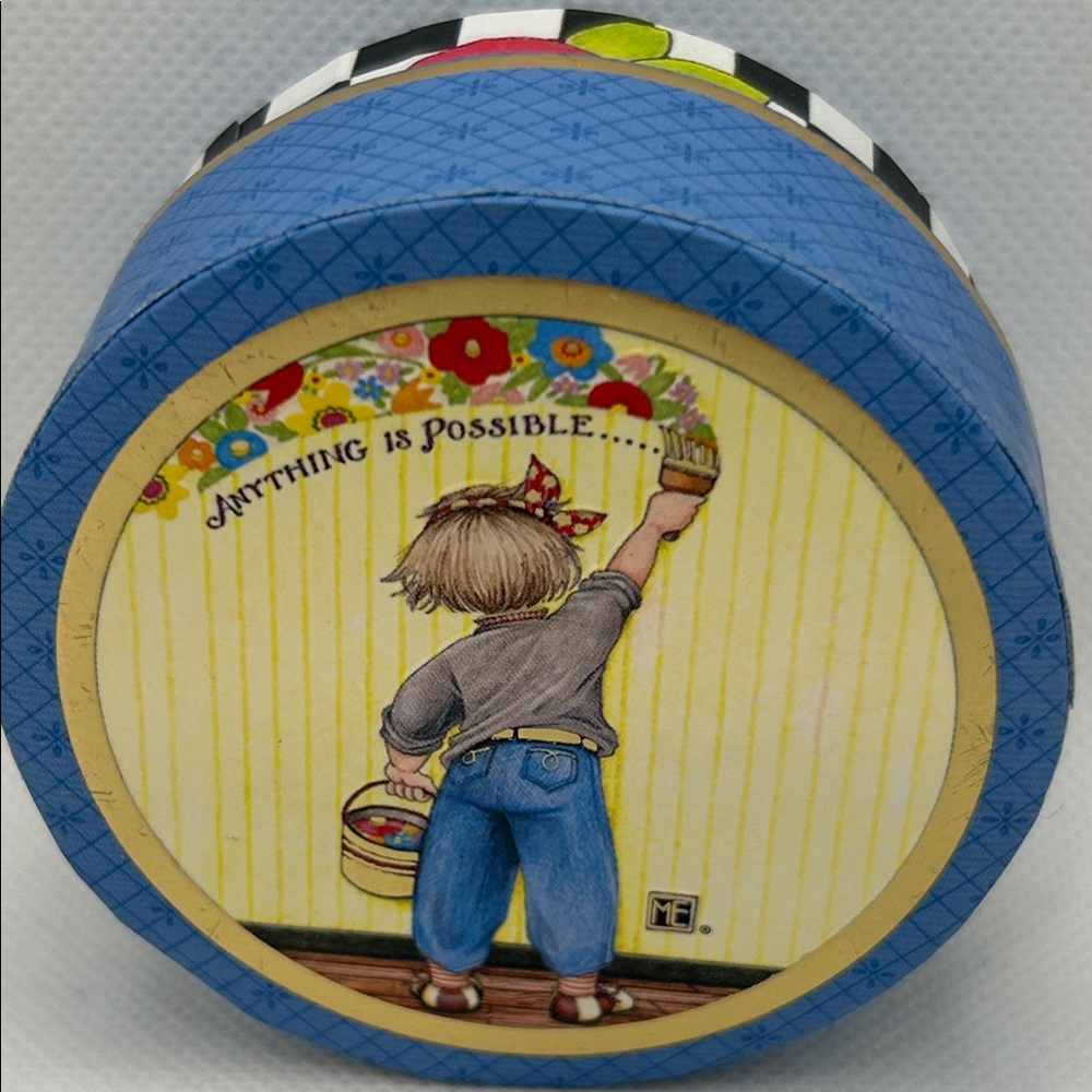 Mary Engelbreit Decorative Round Cardboard Boxes - Picture 2 of 13